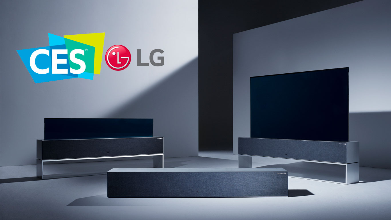 CES 2019; LG Signature OLED TV R
