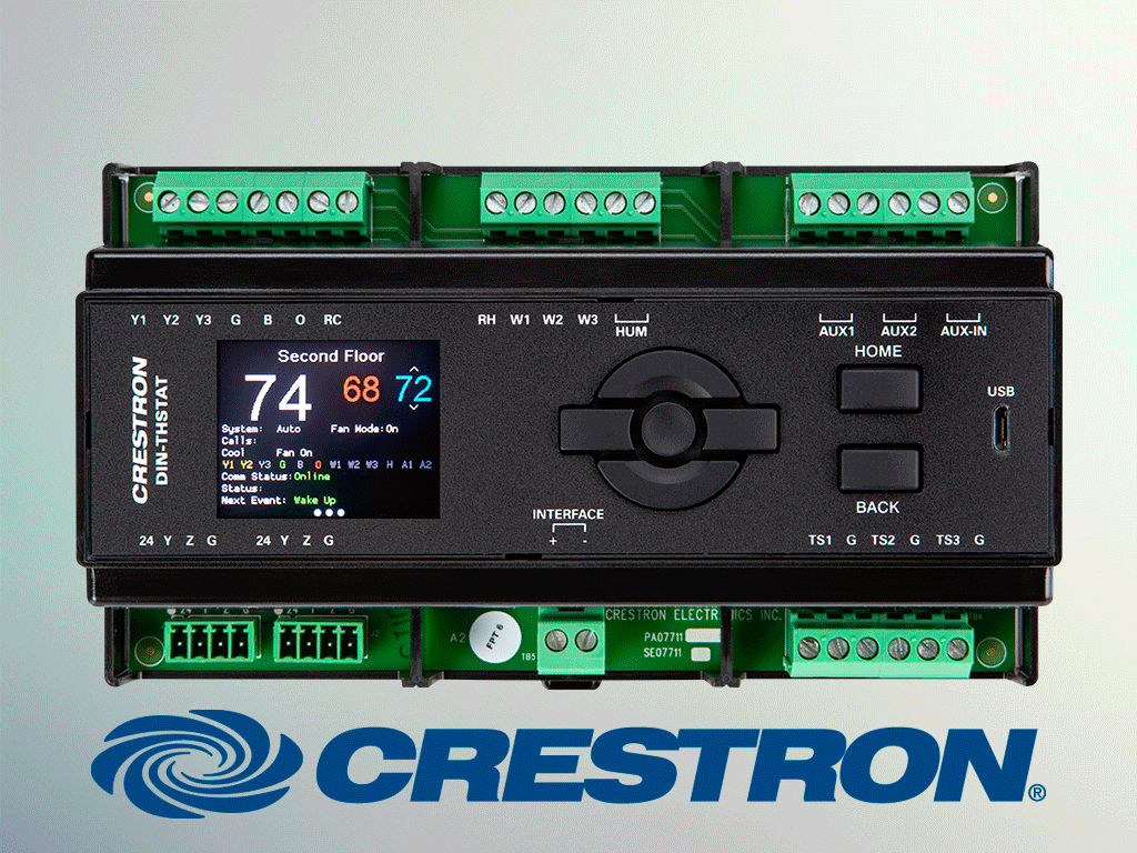 DIN-THSTAT; el nuevo termostato de Crestron.