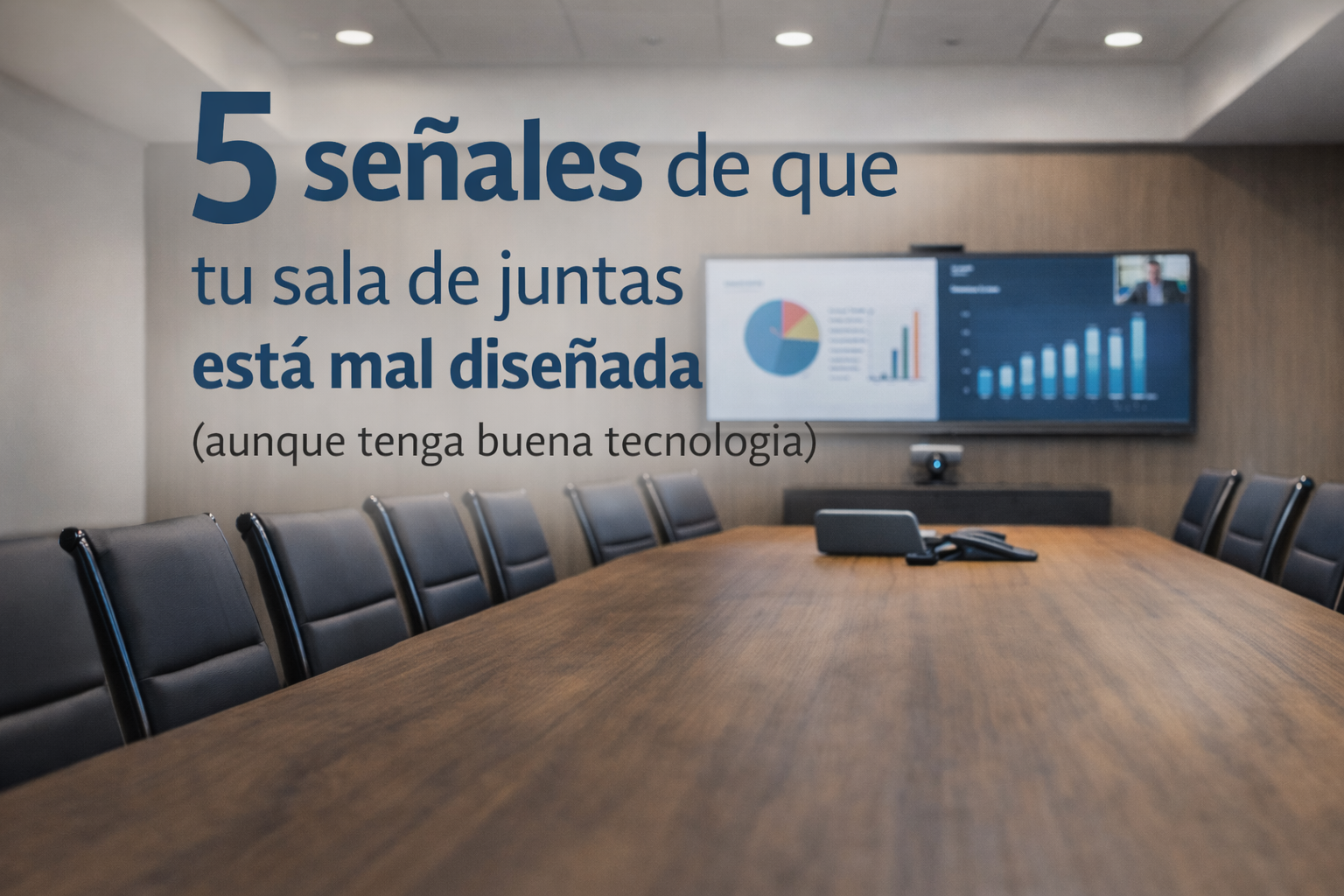 sala de juntas mal diseñada