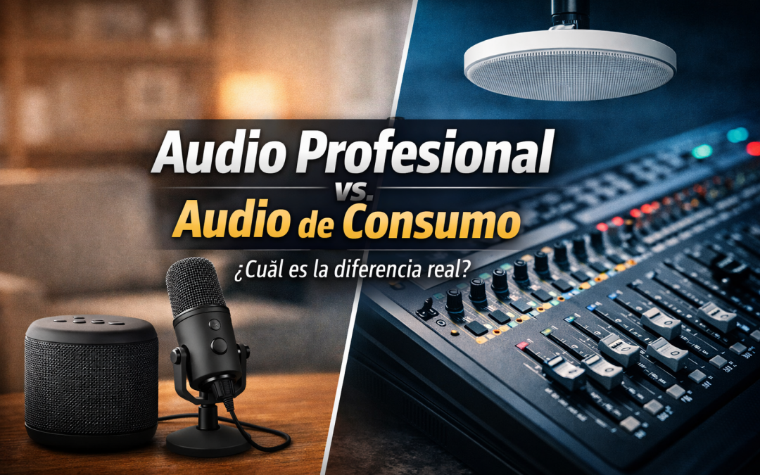 Audio profesional vs audio de consumo: diferencias clave