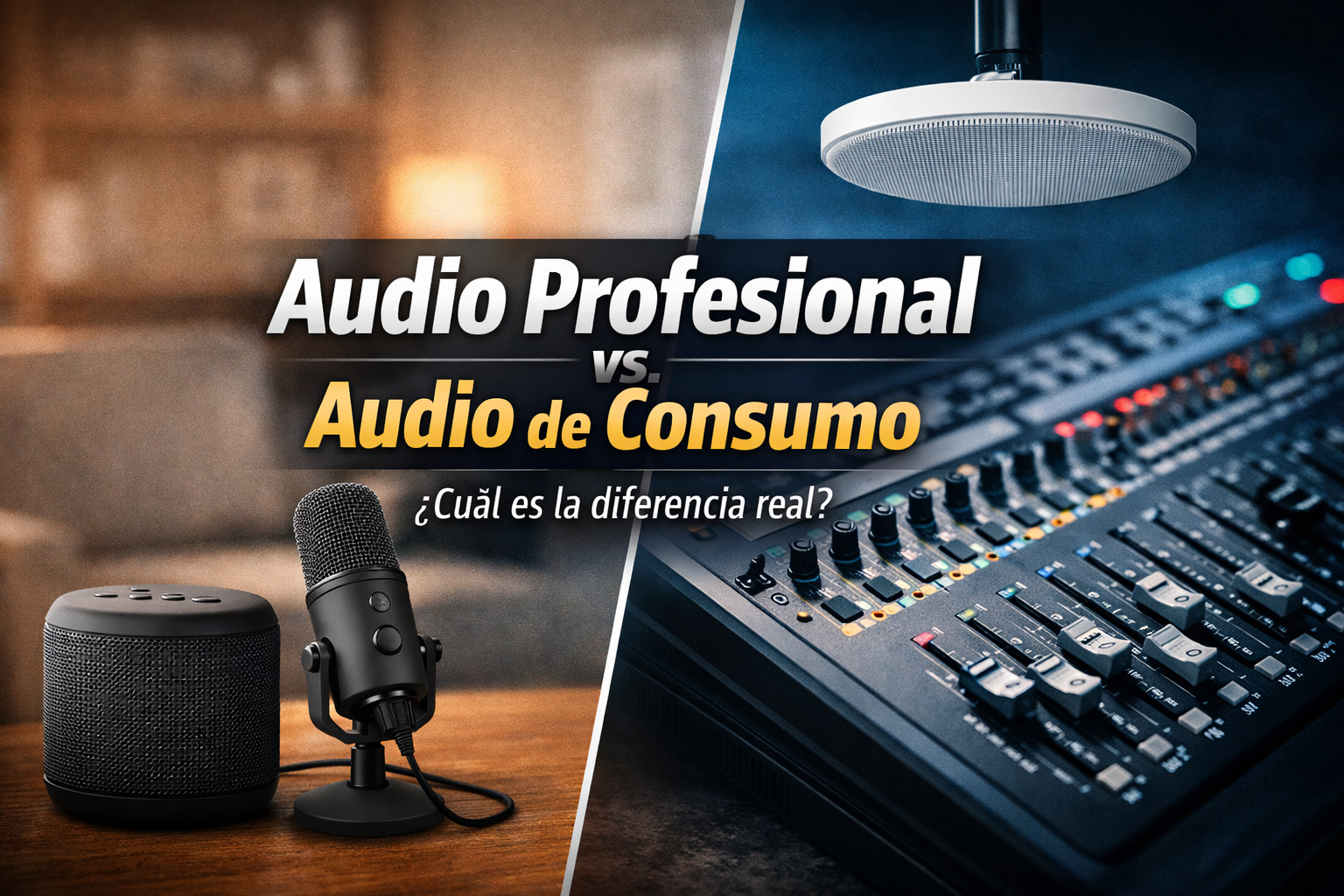 Audio profesional vs audio de consumo