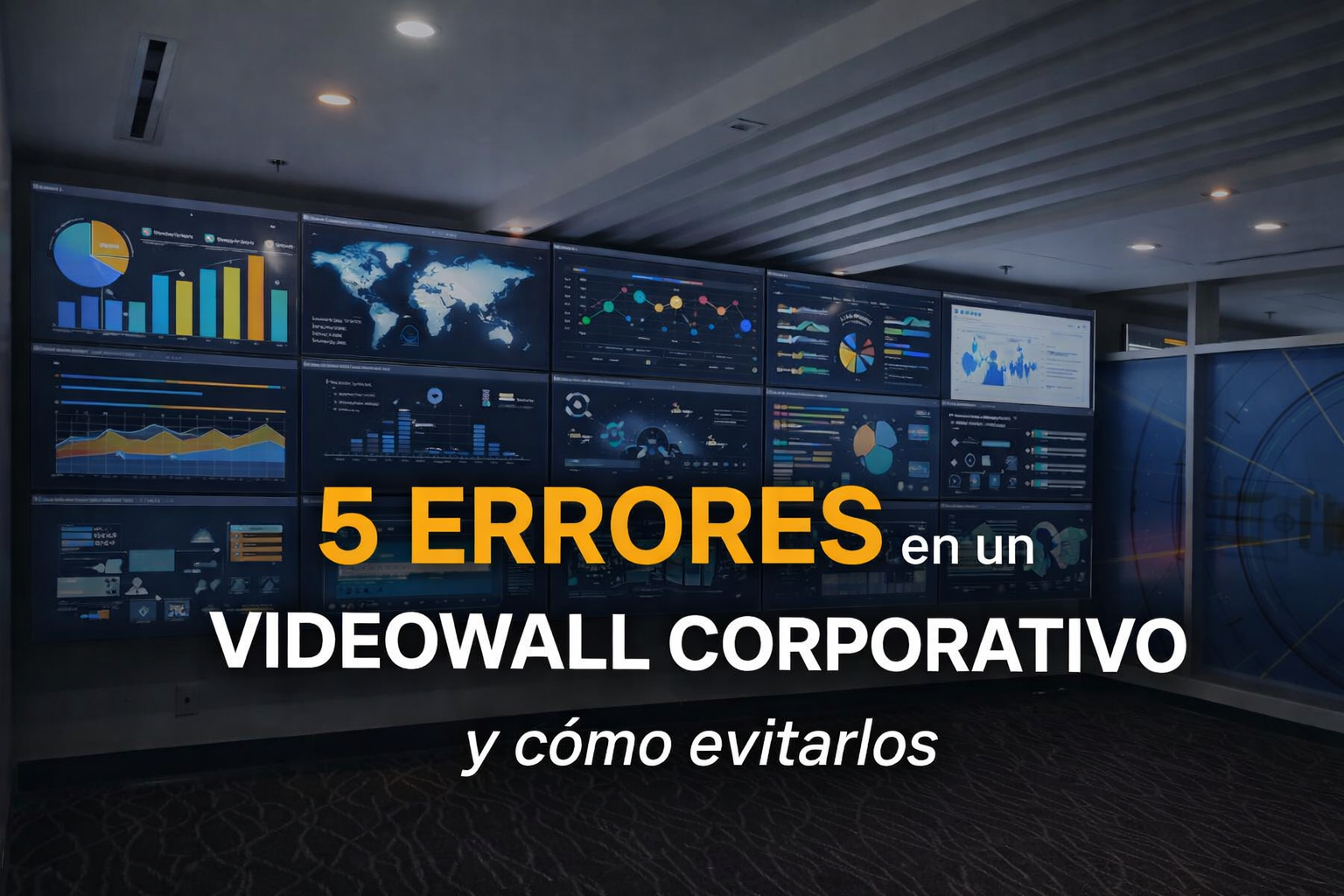 errores en videowalls corporativos