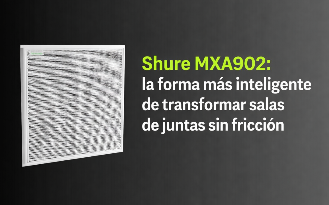 Shure MXA902: solución de audio profesional para salas de juntas
