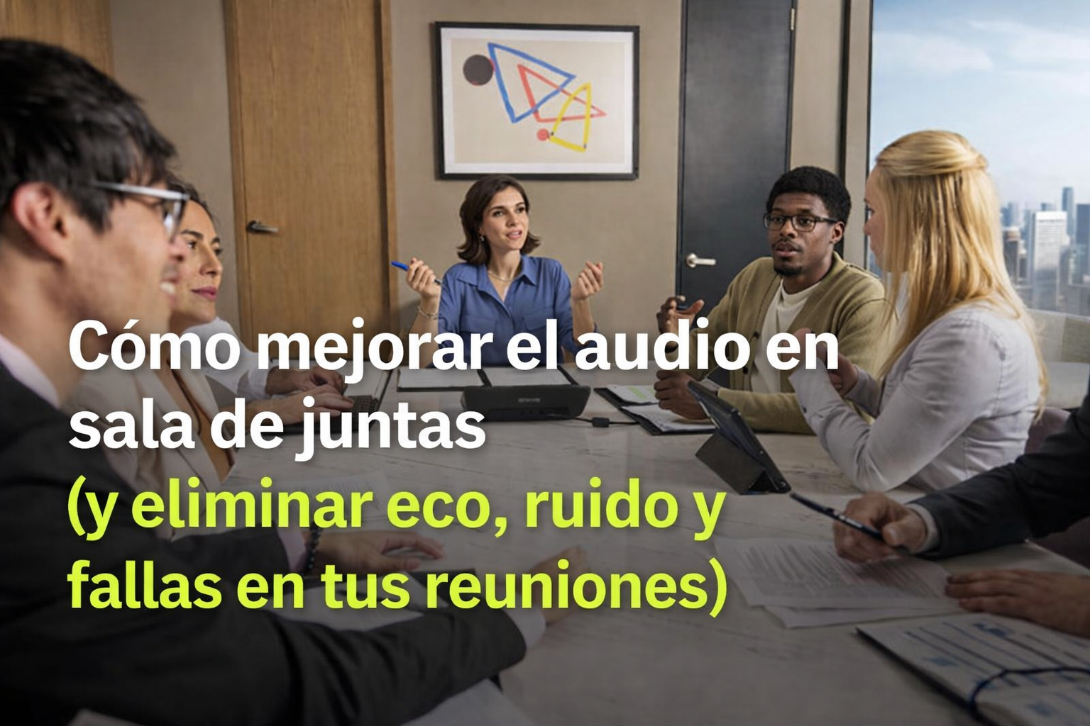 mejorar el audio en sala de juntas
