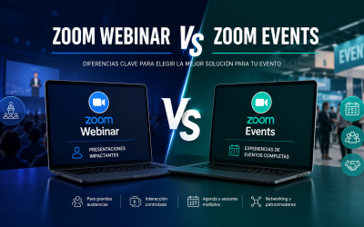 Diferencia entre Zoom Webinar y Zoom Events: ¿cuál necesita realmente tu organización?