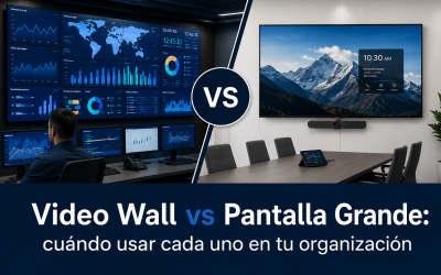 Video Wall vs Pantalla Grande: ¿Cuál elegir para tu organización?