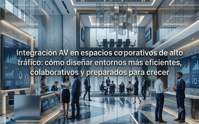 Integración AV en espacios corporativos de alto tráfico: claves para diseñar ambientes eficientes y escalables
