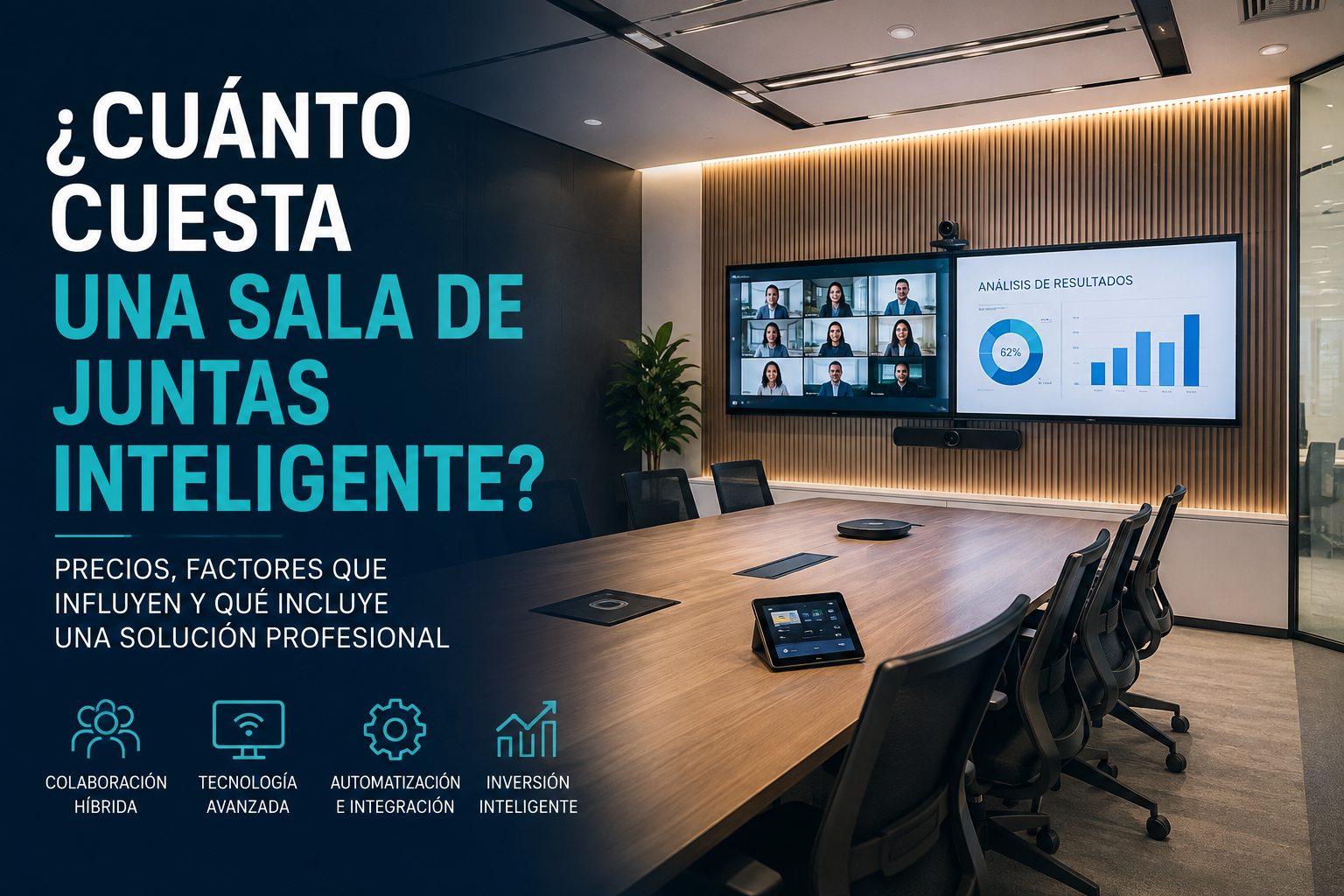cuánto cuesta una sala de juntas inteligente