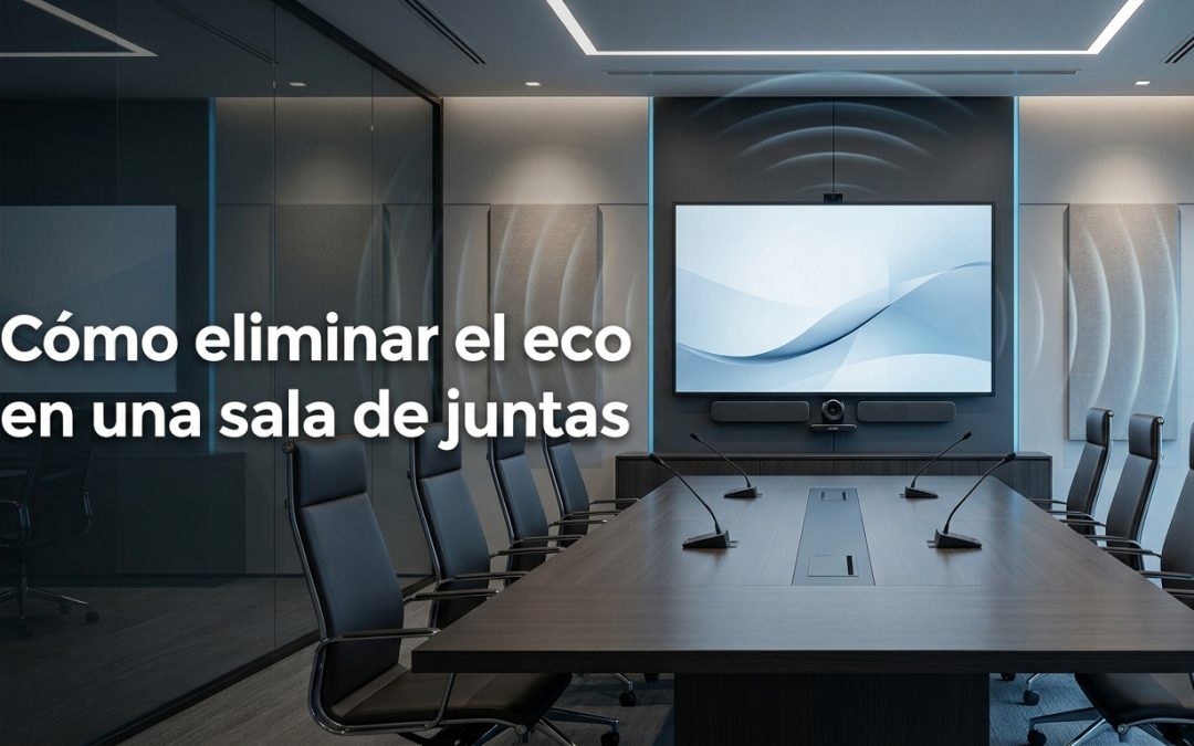 Cómo eliminar el eco en una sala de juntas | Guía 2026